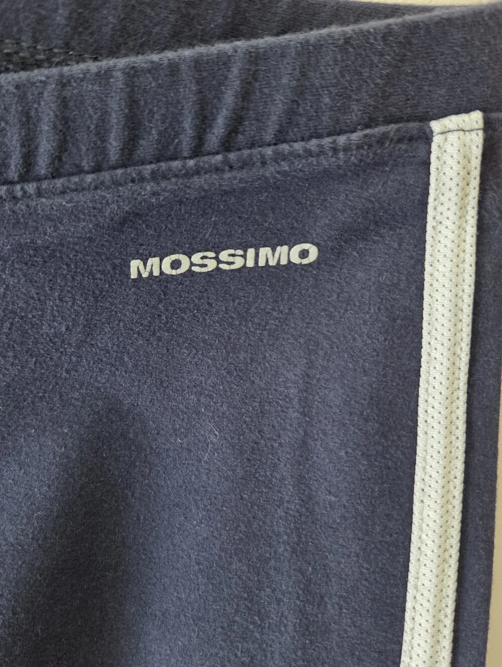 Mossimo Supply Co. Navy Blue Athletic Pants with Side Stripe Medium